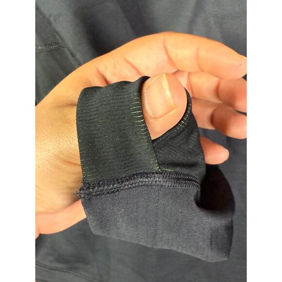 Nike Pro Combat Hyperwarm 1/2 Zip Pullover Training Top Thumbholes Womens Large - Picture 8 of 12